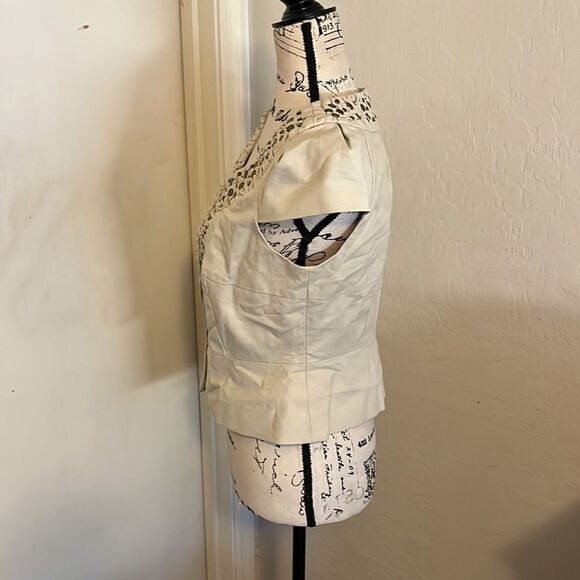 Anthropologie Idra Nailhead Embellished Cropped Jacket - Picture 2 of 12